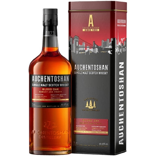 AUCHENTOSHAN BLOOD OAK SINGLE MALT SCOTCH WHISKY 1 LITRE