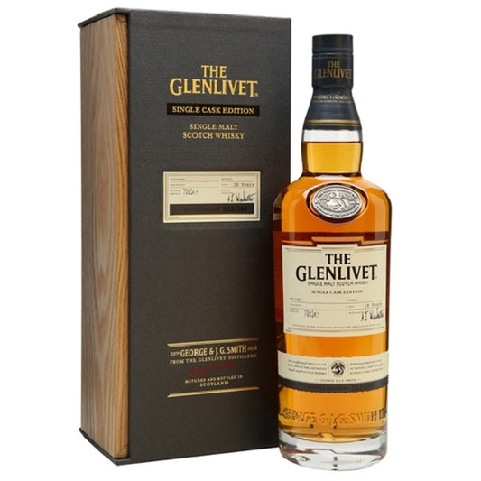 GLENLIVET 18YO SINGLE CASK SCOTCH WHISKY 700ML