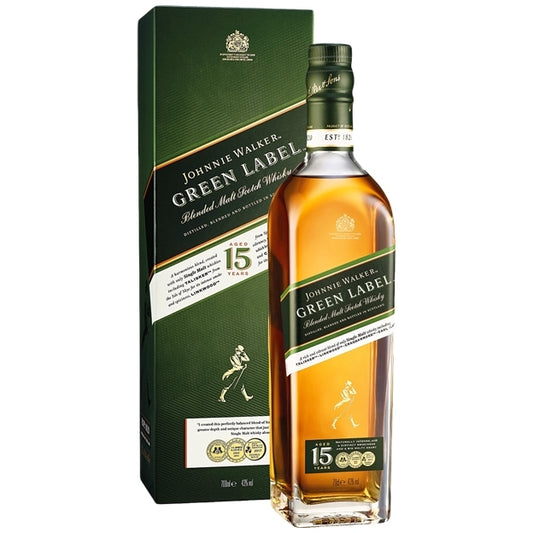 JOHNNIE WALKER GREEN LABEL 15YO SCOTCH WHISKY 700ML