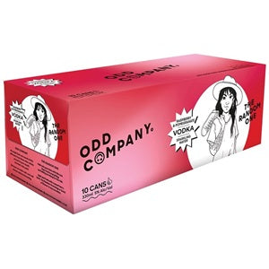 ODD COMPANY RASPBERRY & POMEGRANATE VODKA 10PK CANS 330ML