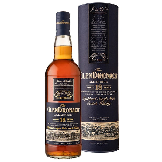 GLENDRONACH 18YO ALLARDICE SINGLE MALT WHISKY 700ML