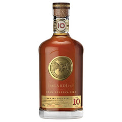 BACARDI 10YO DIEZ MASTER BLENDER'S RESERVE EXTRA RARE GOLD RUM 700ML