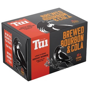 TUI BOURBON N COLA 7% 12PK CANS 250ML