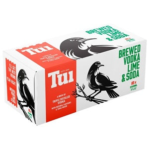 TUI VODKA LIME AND SODA 7% 18PK CANS 250ML