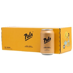 PALS VODKA, MANGO, PINEAPPLE & SODA 10PK CANS 330ML