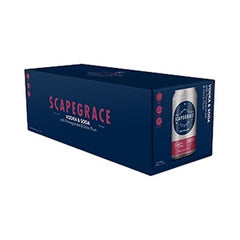 SCAPEGRACE VODKA, SODA, POMEGRANATE & PLUM 10PK CANS 330ML