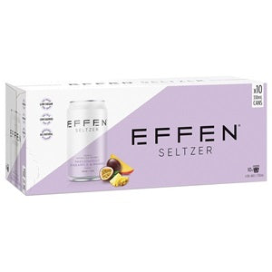 EFFEN VODKA PASSIONFRUIT, PINEAPPLE & MANGO 10PACK CANS 330ML