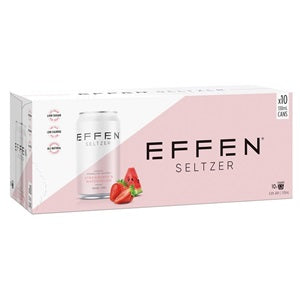 EFFEN VODKA STRAWBERRY & WATERMELON 10PACK CANS 330ML