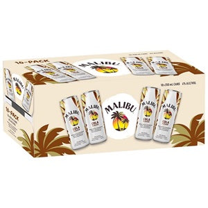 MALIBU RUM N COLA 10PK CANS 250ML