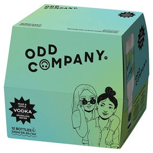 ODD CO VODKA PEAR & APPLE 12PK BOTTLES 330ML