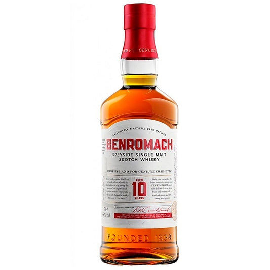 BENROMACH 10YO SINGLE MALT SCOTCH WHISKY 700ML