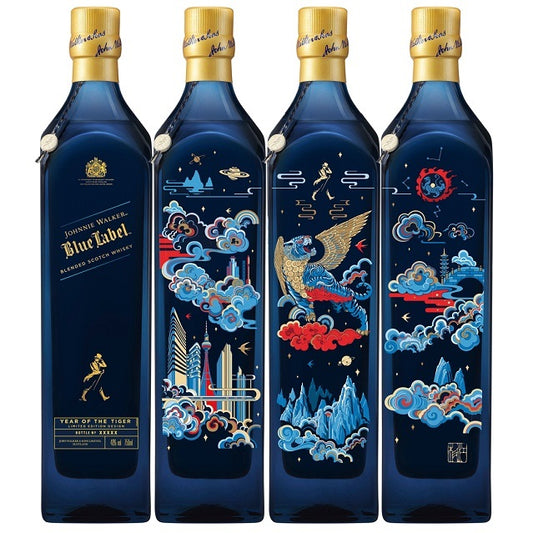 JOHNNIE WALKER BLUE LABEL SCOTCH WHISKY YEAR OF TIGER EDITION 750ML