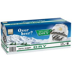 CANADIAN CLUB N ZERO DRY 10PK CANS 330ML