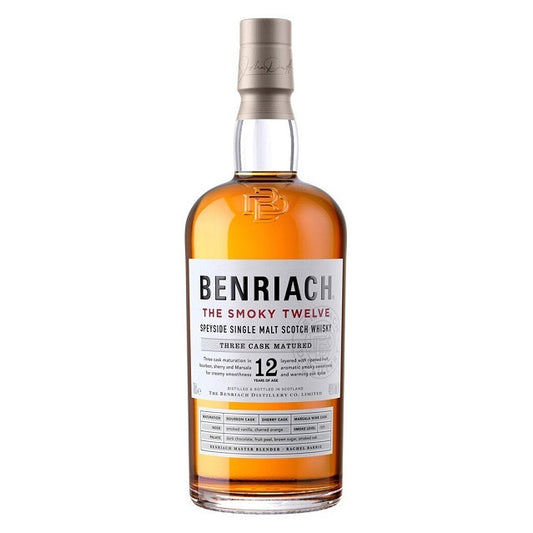 BENRIACH 12YO THE SMOKY TWELVE SINGLE MALT SCOTCH WHISKY 700ML