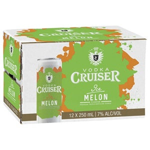 CRUISER 7% ICE MELON 12PK CANS 250ML