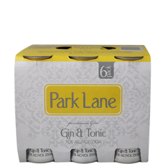 Park Lane Gin & Tonic 7% 250mL 6 Pack Cans