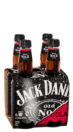 Jack Daniels Cola 4 pk Btls