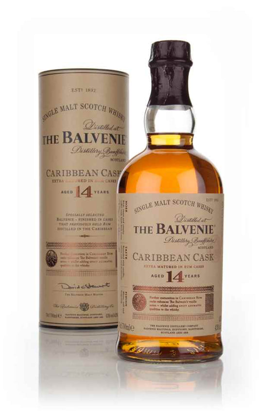 BALVENIE 14 YO CARIBBEAN CASK 700 MLS