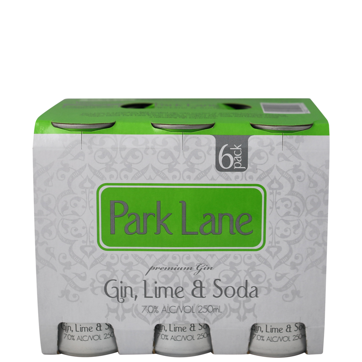 Park Lane Gin/Lime/Soda 7% 250mL 6 Pack Cans